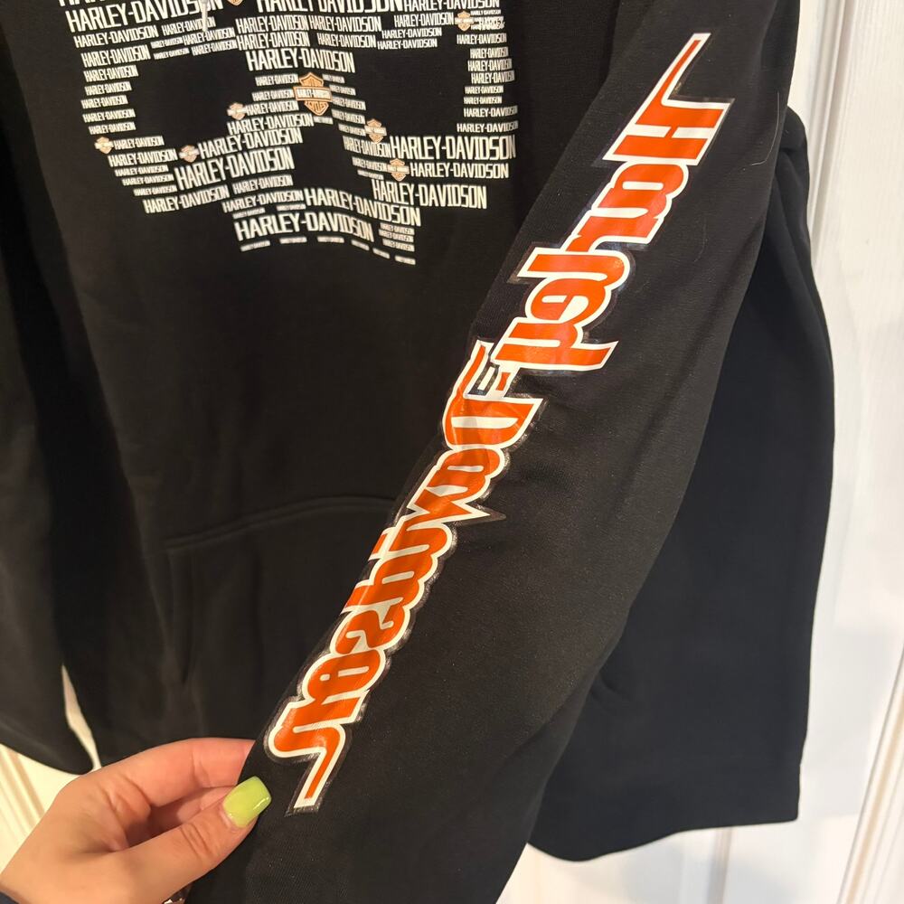 Harley Davidson Wisconsin Skull Hoodie Black 3XL - Picture 5 of 11